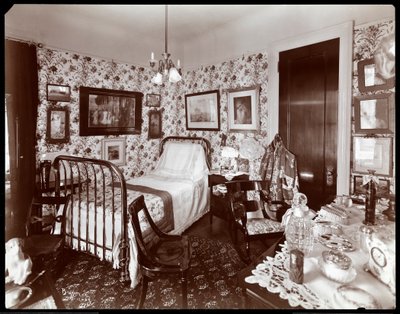 A Bedroom in the Mrs. Leslie Carter Residence, New York, 1903 by Byron Company